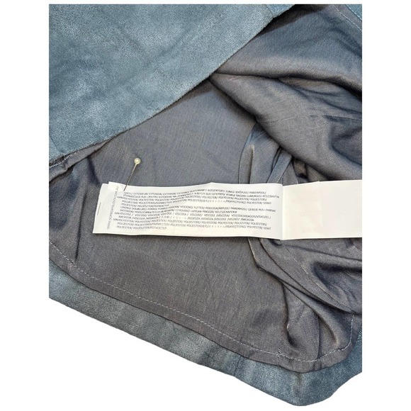 New Some Days Lovin Faux Suede Sleeveless Sweetheart Studded Dress Blue Small - Picture 11 of 16